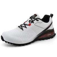 Zapatos de senderismo de malla para hombre, calzado de Trekking al aire libre, turismo, deportes de acampada, caza, moda, nuevos diseñadores - details 23
