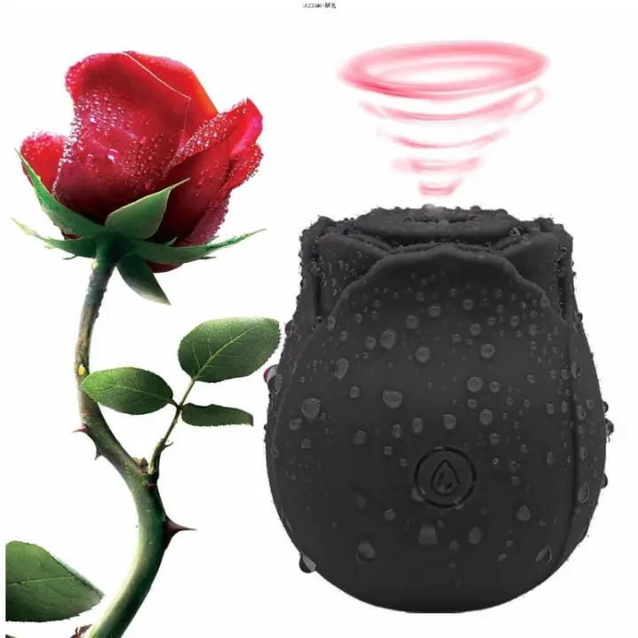 Vibrador de succión de Vagina con forma de rosa, succionador de pezón íntimo, estimulación del clítoris para lamer Oral, Juguetes sexuales potentes para mujeres - 1