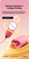 Masturbación femenina adulta salta huevo 10 velocidad USB vibrante lengua recargable juguetes sexuales para las mujeres masturbador del orgasmo del clítor - details 2