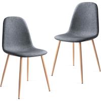 Pack de 2 sillas de Comedor, diseño nórdico con Asiento Acolchado y Respaldo ergonómico - details 19