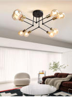 Lámpara de techo Led moderna, iluminación interior para sala de Estar, comedor, dormitorio, cocina, Industrial, de hierro, decoración del hogar - details 5