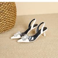 Elegantes sandalias de tacón alto con punta de diamante - details 25