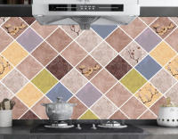 Pegatinas De Cocina para Decoración De Pared A Prueba De Aceite, Papel Pintado Autoadhesivo Impermeable A Prueba De Humedad - details 0