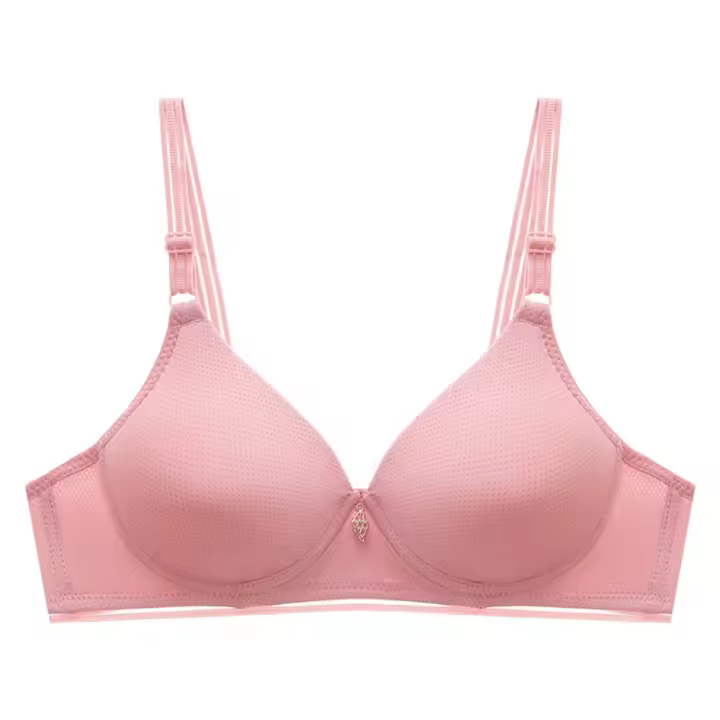 Sujetador de copa grande ajustado para mujer, ropa interior antiflacidez con pechos recogidos, sin aros, con escote en V profundo, lencería a prueba de golpes, ropa interior push-up - 1