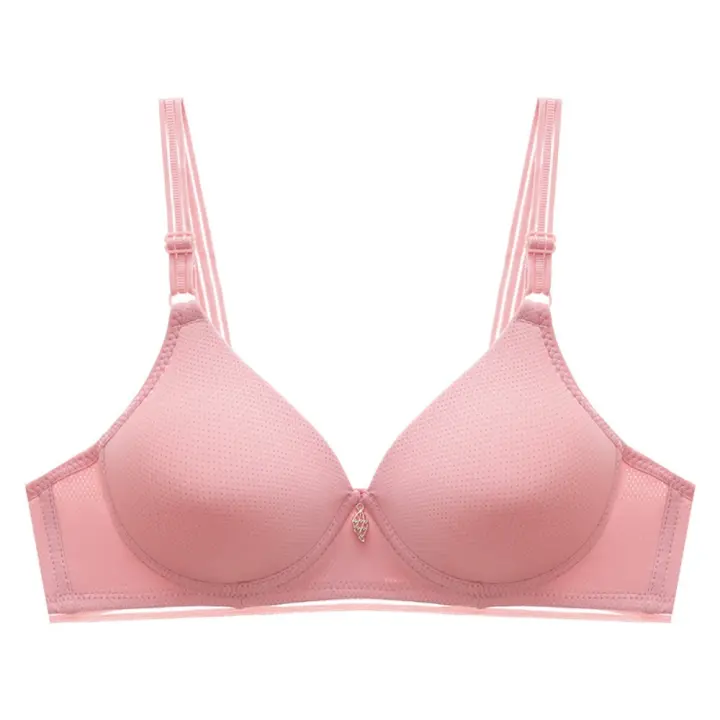 Sujetador de copa grande ajustado para mujer, ropa interior antiflacidez con pechos recogidos, sin aros, con escote en V profundo, lencería a prueba de golpes, ropa interior push-up - 1