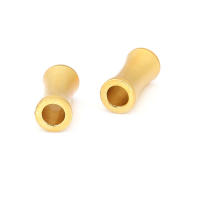 Cuentas de Pulsera de Brasso Dorado Mate Forma de Cilindro Ideal para Hacer Joyería DIY - details 25