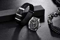 Reloj Mecánico de Sapphire de Diseño PAGANI Reloj Automático de Acero Inoxidable Impermeable para Hombres Correa de Cuero Estilo Formnal - details 19