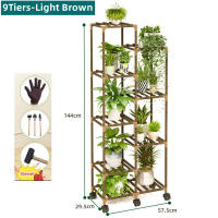 Estante de madera de múltiples niveles para plantas de interior, estante de exhibición de espacio pequeño para exteriores, sala de estar esquina para, soporte para maceta de flores de jardín - details 3
