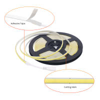 Tira de luces LED COB Superfina, cinta suave y Flexible de 5mm, 320LED/m, cc 12V, barra de luz roja, verde, azul, blanco frío y cálido para iluminación de decoración - details 9