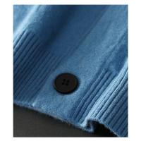 Cárdigan de lana importado australiano para hombre, chaqueta informal holgada con cuello en V para otoño e invierno, suéter de talla grande a rayas de colores a la moda - details 15