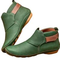 Botas cortas informales para mujer, botines planos a la moda - details 5