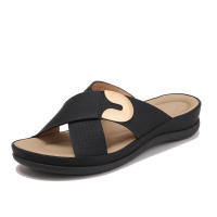 Sandalia, un cinturón, zapatos informales con tacón inclinado, nuevo estilo, sensación de pisar mierda, sandalias de mamá de fondo suave, prendas de vestir exteriores para mujer, zapatillas - details 1
