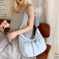 Bolso cruzado de estilo coreano, bolso plisado con cordón de gran capacidad, versátil, ligero con monedero - details 16