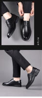 Zapatos de cuero transpirables para hombres Vestido de negocios elegante - details 16