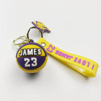 Llavero de baloncesto realista 3D llavero de baloncesto pareja coche colgante mochila decoración - details 4