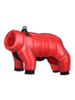 Chaqueta de plumón para perro, ropa impermeable para perros pequeños, mono con cuello incorporado, abrigo reflectante para mascotas, Bulldog Francés, Invierno - details 30