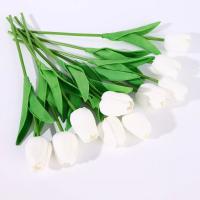 Flores artificiales de tulipanes para jardín, ramo de flores falsas para decoración de boda, fiesta, hogar, 10 piezas - details 6