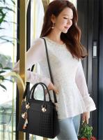 Bolso Gusure, bolso cruzado para mujer con borla colgante, bolsos de hombro femeninos de gran capacidad, bolso de mano bordado, mochila principal de lujo de alta gama - details 4