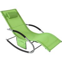 jardín Mecedora con reposapiés Tumbona ergonómica Negro OGS28-SCHx2 ES - details 18