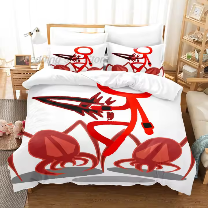 Conjunto de Ropa de Cama Alan Becker con Estampado 3D Tamaño Cama Twin Full Queen King - 1
