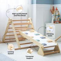 Escalera Montessori Triangular Juguete Multifuncional 3 en 1 Ajustable Madera de Haya y Pino - details 3
