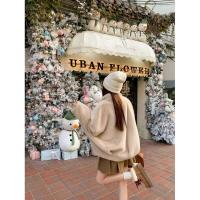 Botas cortas de piel de vaca con pastel de oveja para mujer, estilo Su Yinyin con cordones, suela gruesa, forro polar, algodón cálido para la nieve para invierno - details 3
