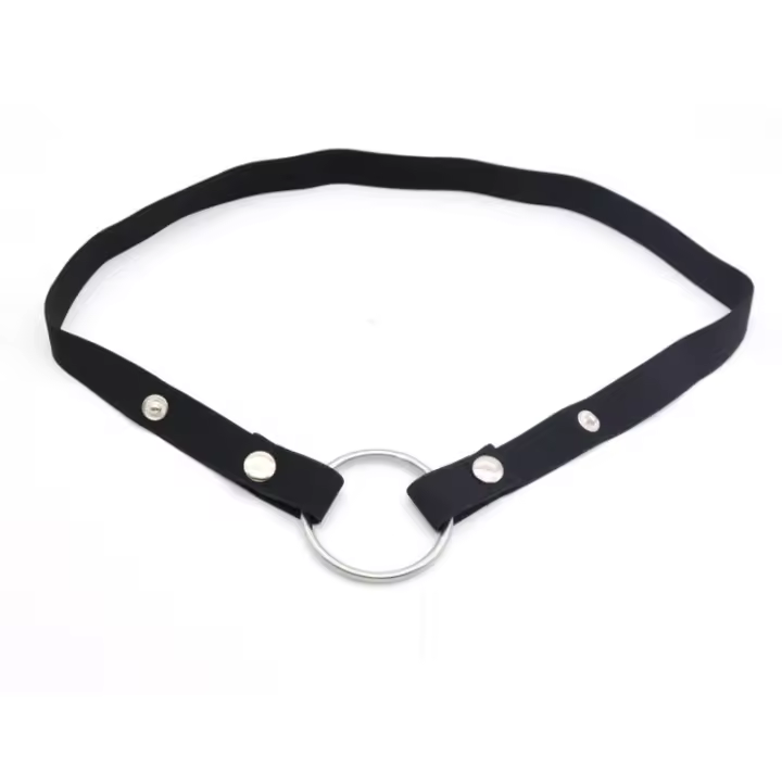 Jaula de castidad para hombre, dispositivo Anti-apagado, banda elástica, cinturón auxiliar, solo anillo ajustable, ropa interior, cuerda Les, anillos de escroto, Juguetes sexuales - 1
