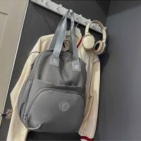 Mochila deportiva de nailon de estilo coreano, bolso de hombro de viaje de gran capacidad de Color sólido, bolso de mano con diseño de nicho, bolsa de Fitness para trabajador de oficina - details 10