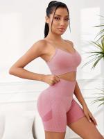 Leggings de Yoga y Ciclismo sin Costuras de Cintura Alta Pantalones Deportivos de Carrera Elásticos para Mujeres - details 8
