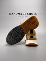 Zapatos hechos a mano de cuero genuino de moda auténtica de cuero de vaca transpirable zapatos de hombre - details 16
