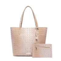 Nuevo europeo y americano transfronterizo Amazon estación independiente portátil tote madre retro bolso de las mujeres multicolor Brahman patrón de cocodrilo - details 4