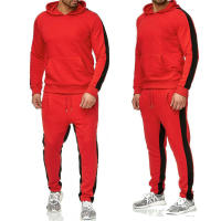 Pantalones de sandalia con capucha de crochet, sudadera deportiva informal, estilo de pareja, otoño e invierno, 2 piezas - details 4