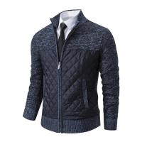 Suéter de otoño e invierno para hombre, cárdigan suelto, suéter de lana, jersey de cuello alto frío, cortavientos empalmado, chaqueta informal - details 14