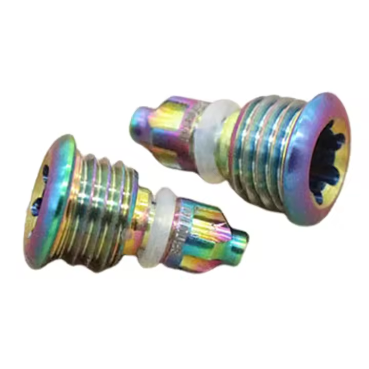 Adecuado para MAGURA MT2 MT4 MT5 MT7 MT8 Sello de freno Tapón de aceite Accesorios de tornillo de aleación de titanio-C - 1