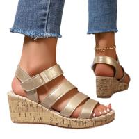 Sandalias de tacón de cuña para mujer, zapatos de verano - details 0