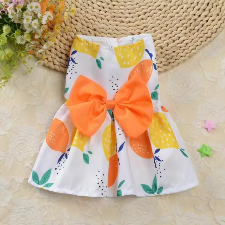 Elegante Vestido Estampado para Perros Estilo de Princesa Chihuahua Perfecto para Perros Pequeños y Medianos Traje de Boda para Perros - 1