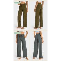 2025 Nuevo Doble 6 De Nylon De Talle Alto Pantalones Rectos Sueltos Cómodos Con Los Deportes De Ocio Y Pantalones De Yoga Elásticos Mujeres - details 24