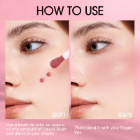 O.TWO.O colorete líquido colorete facial hidratante de larga duración Natural sedoso ingrávido mate alto pigmento mate rubor Maquillaje facial - details 4