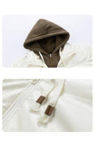 Ropa de algodón con capucha para hombre, abrigos sencillos a prueba de viento, Parkas gruesas para mantener el calor, Invierno - details 5