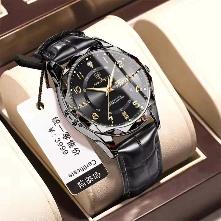 Nueva correa para hombre reloj de cuarzo resistente al agua y luminoso - 1