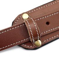 Arnés cuero suave perro, accesorio ustable para entrenamiento de caminar, Pitbull, Alaskan, mediano y grande, color marrón - details 8