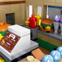 Food Ice Cream Building Blocks Truck Burger truck Bricks Mini Creative Model Puzzle Assembly Educational Toys for Girls Gifts - details 19