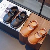 Zapatos de cuero para niñas, calzado elegante de suela suave, Color sólido, estilo coreano, versátil, de princesa, novedad de otoño, 2024 - details 1