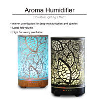 Humidificador de Aire Ultrasonido 100ml con Patrón de Hoja Essential Oil Diffusión Aromaterapia Luz LED de 7 Colores Regulador de Humedad para Habitaciones Menos de 30 Metros Cuadrados Fabricado en China - details 10