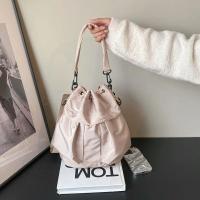 Bolso portátil con cordón para mujer, bolso cruzado informal de estilo coreano para teléfono, bolso de hombro ajustable de gran capacidad de Color sólido - details 7