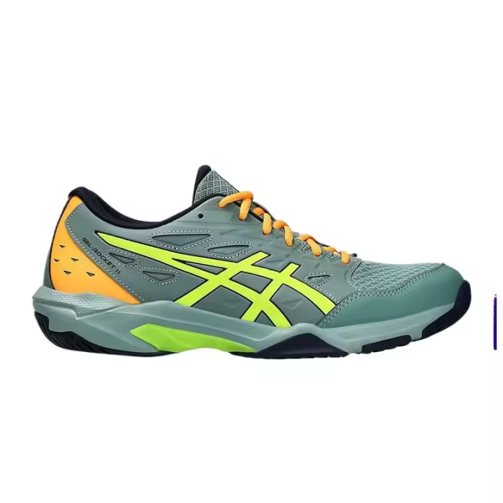 Leten GEL-ROCKET 11 Zapatillas de voleibol para hombre Celadon/Amarillo seguridad - 1