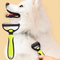 1 cepillo para el cuidado de mascotas, peine rastrillo de doble cara para desmontar y desmastar, para perros y gatos - details 8