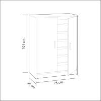 Medidas: 75 cm (Ancho) x 101 cm (Alto) x 36 cm (Fondo) - details 2