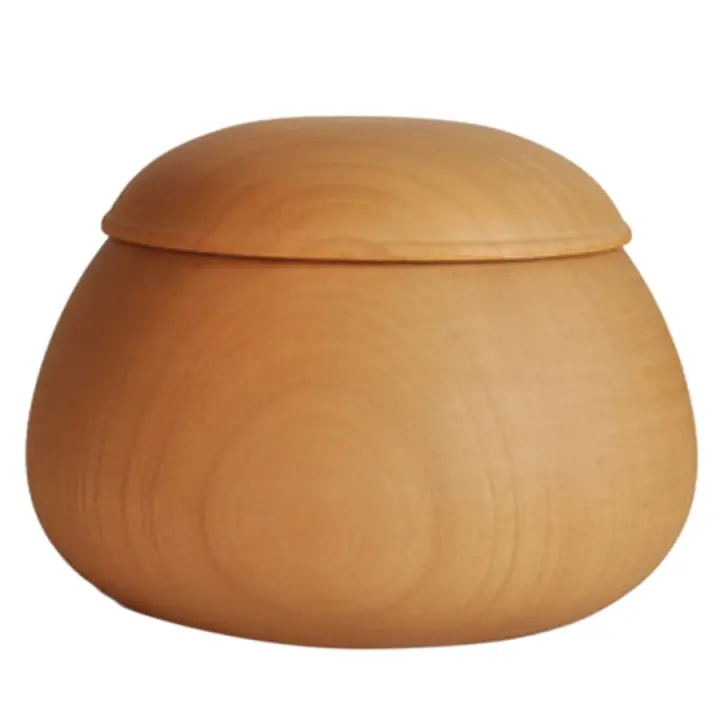 Go Cans Jujube Go Box de madera maciza, latas de Backgammon de madera maciza, caja de Backgammon, amarillo claro - 1