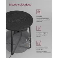 Mesa Lateral Redonda Moderna Espaciosa para Sala de Estar, Dormitorio, Mesita de Noche - details 66